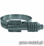 Obejmy - opaski zaciskowe, opaski ślimakowe - Obejmy z amortyzatorem docisku